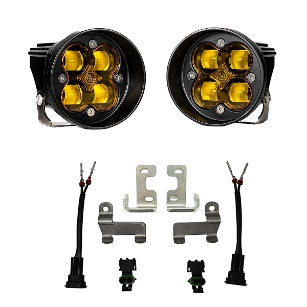 Baja Designs Squadron-R Fog Pocket Light Kit for Toyota Tacoma, Tundra, and 4Runner - SAE Amber by Baja Designs Part 447642